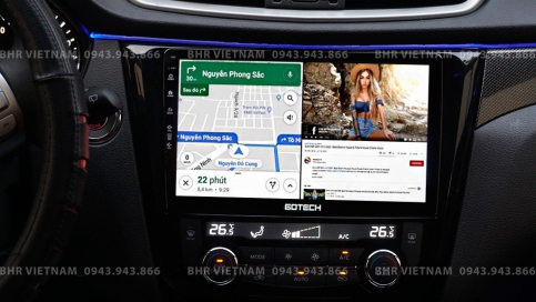 Màn hình DVD Android xe Nissan Xtrail 2017 - nay | Gotech GT8 